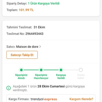 Trendyol Express Tarafından Üç Haftadır Teslim Edilmeyen Kargo