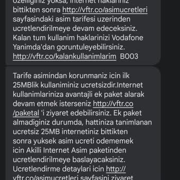 Vodafone "Faturalı Hatta" Taahhüde Aykırı Fazla Faturalandırma Yapıyor
