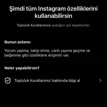 Instagram Topluluk Kuralları İhlali
