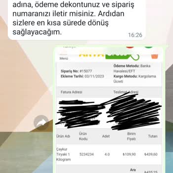 Aryagross Ürünü İptal Ettim Para İadesi Yapmıyor.
