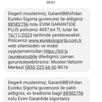 Eureko Sigorta Evim Garantide Plus Police İptali