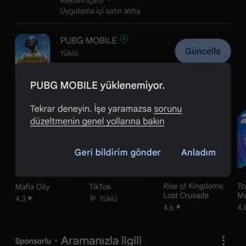 PUBG Mobile Güncelleme Sorunu