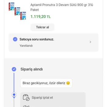 Sipariş Gecikmesi Hepsiburada'nın Bizi Mağdur Etmesi İnanılmaz