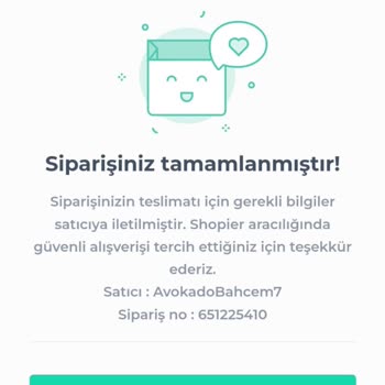 Avokado Bahçem (AvokadoBahcem7) Parası Alınan Ürünün İptal Edilip, Paranın İade Edilmemesi