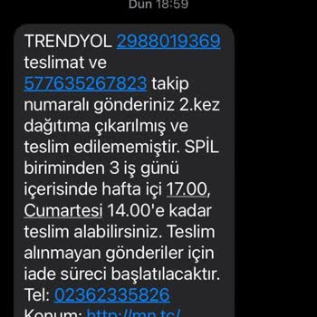 MNG Spil Şubesinin Kargomu Teslim Etmemesi Takip No:577635267823