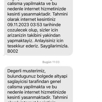 Millenicom Ulaşılmayan Müşteri Hizmetleri Ve Sürekli Arıza Bakım Çalışması