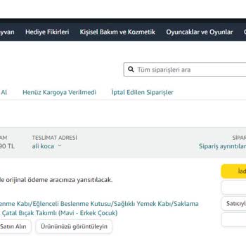 Amazon Ürün Ücret İadesi