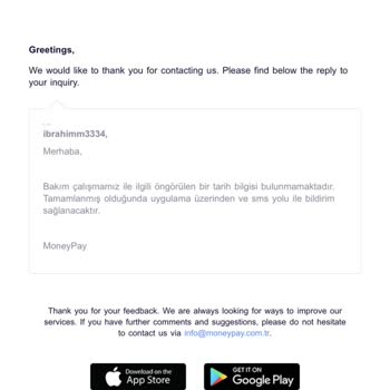 MoneyPay'den Paramı Çekemiyorum
