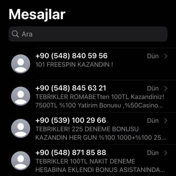 Turkcell Bahis Sitesi Mesajları