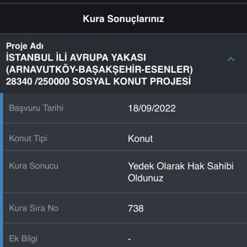 TOKİ 1 Yıldır Yedekteyim Ve Geri Dönüş Yapılmadı