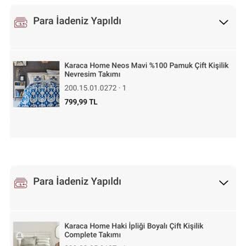 Karaca Home Online Alışveriş Pişmanlığı