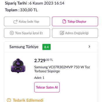 Pazarama Tarafından İptal Edilen Siparişim Ve Yardımcı Olunmayışı!