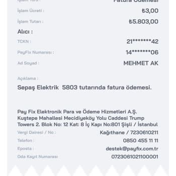 Payfix Fatura Ödemesi Yapmadı