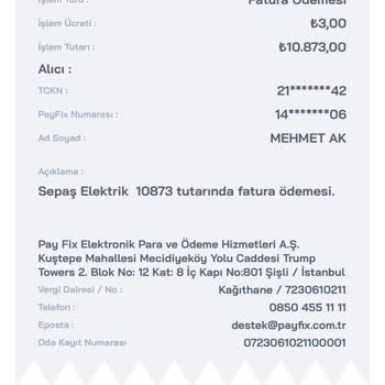 Payfix Fatura Ödemesi Yapmadı