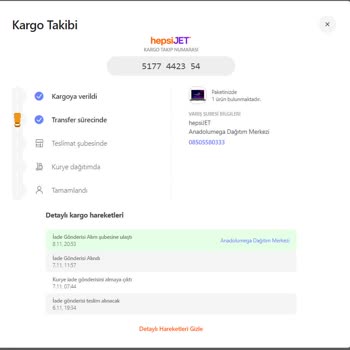 Hepsijet İade Kargosunu Bekletiyor