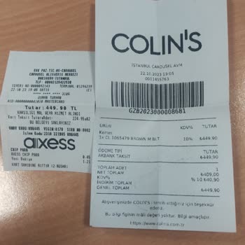 Colin's Çift Çekim, Aynı Ürün İçin 2 Kez Ödeme Alındı!