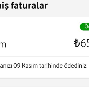 Vodafone Yüksek Fiyatlı Tarifeler