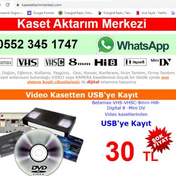 Üsküdar Kaset Aktarım Merkezi Kaba Satıcısı!