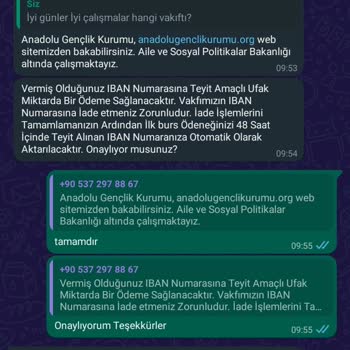 Anadolu Vakfı Burs Ve Yanıltıcı Olma İhtimali İçin Önlem