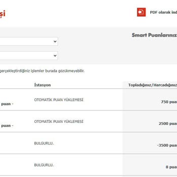 Shell 100. Yıla Özel 100 Kat Yakıt Puan Kampanya Puanını Yüklemiyor