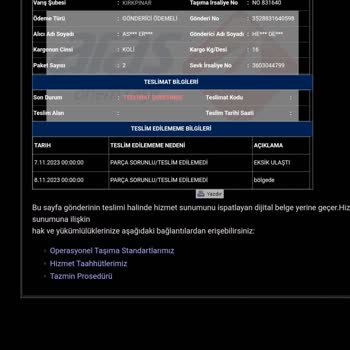 Aras Kargo 2 Gündür Şubede Dağıtıma Çıkmıyor