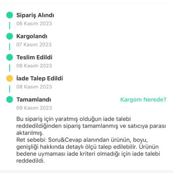 Dolap Yanlış Beden Geldi Ama İade Kabul Etmiyorlar