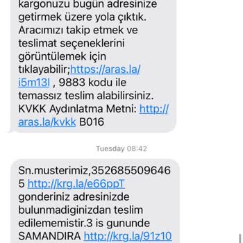 Aras Kargo Ürün Teslim Edilmemesi, Müşteri Temsilciliği Çözüm Bulmuyor