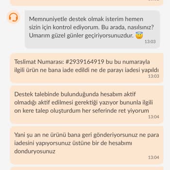 Trendyol Hesabın Askıya Alındı, Ürün Para İadesi Yapılmadı