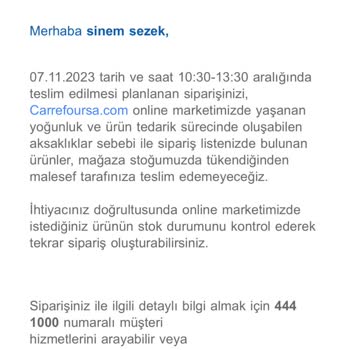 Carrefour SA Sürekli Stok Hatası Söylenerek Ürünler İptal Ediliyor!