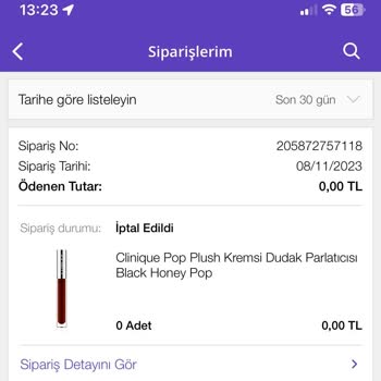 N11 Habersiz Sipariş İptali