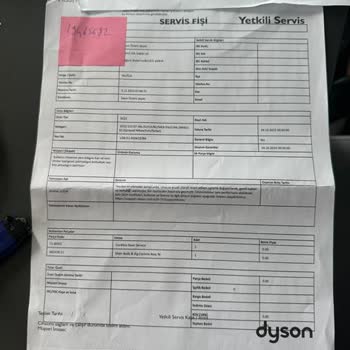 Dyson Ürünümde Çekiş Gücü Sorunu