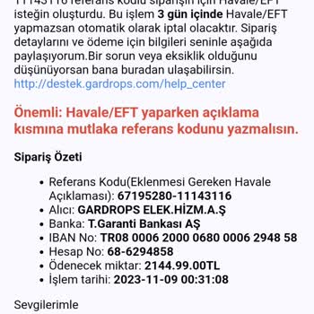 Gardrops Uygulamasının Yetersizliği Nedeniyle