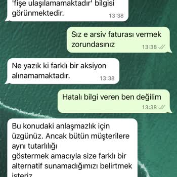 Zara E Arşiv Fatura Verilmemesi