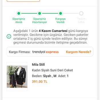 Trendyol - Trendyol Express Kargomu Teslim Etmiyor