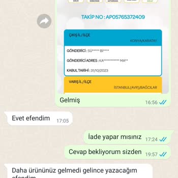 Alamodesal (Instagram) İade Kabul Etmiyorlar