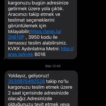 Aras Kargo Siparişimi Teslim Etmiyor