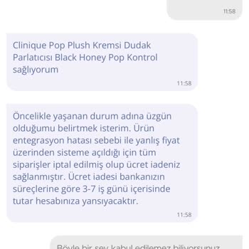 Clinique-N11 Aldatmacası Yanlış Fiyat Diyerek Ürünler İptal Edildi