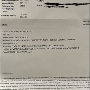 Anlaşmalı Bilsa Teknik Servisi Garantili Yui Ürünümü Tamir Etmiyor!