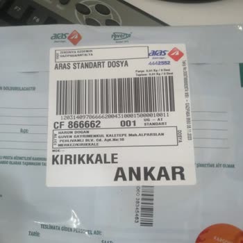 Aras Kargo'dan Noterden Alınan Sözleşme Kargosunun Gecikmesi