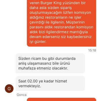 Burger King Bayat Ürünleri Müşteriye Yolluyorlar