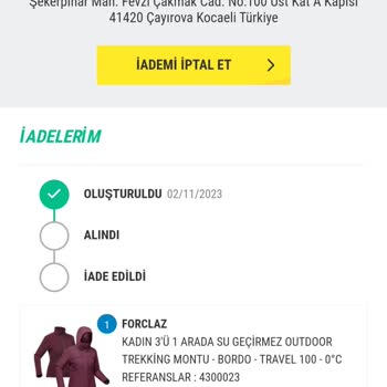 Decathlon Ürün İadesi Sorunu