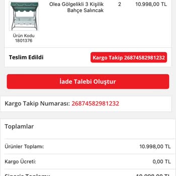 Horoz Lojistik Ürünümü Eksik Getirdi