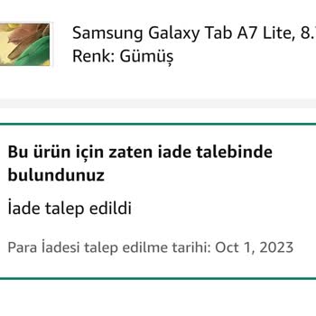 Amazon.com.tr Ürünüme El Koydu İade Yapmadı