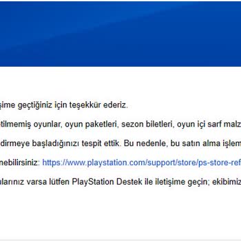 PlayStation Oyun Ücret İadesi Yapmıyor!