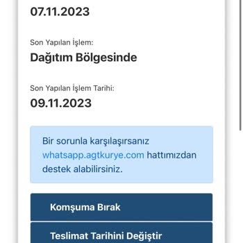 AGT Kurye İle Alakalı Ürün Teslim Sorunu!