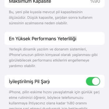 iPhone Pil Sağlığı