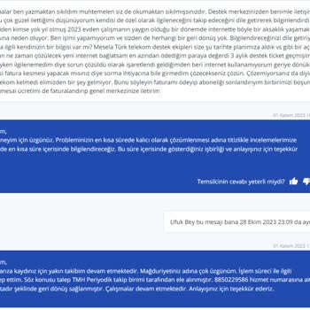 TurkNet Sorun Bizde Değil Sizde Diyen Destek Merkezi