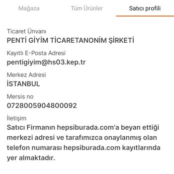 Penti Hatalı Gönderim Ve Değişim Mağduriyeti