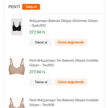 Penti Hatalı Gönderim Ve Değişim Mağduriyeti