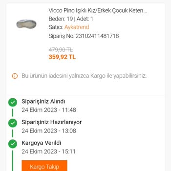 Flo.com.tr Den Verdiğim Siparişte Kargo 20 Günü Aştı Gelmedi.